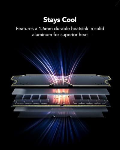 Image of Lexar THOR RGB RAM DDR5 32GB Kit (2x16GB) 6000 MHz, Desktop PC UDIMM DRAM 288-Pin Memory, Memory High Performance DDR5 Gaming Computer Support Intel XMP 3.0 /AMD EXPO, 1.35V(LD5U16G60C38BG-RGD)