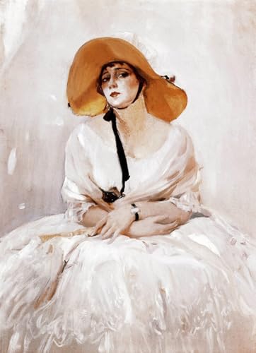Affiche Toile Portrait Raquel Meller par Joaquín Sorolla 60x90cm