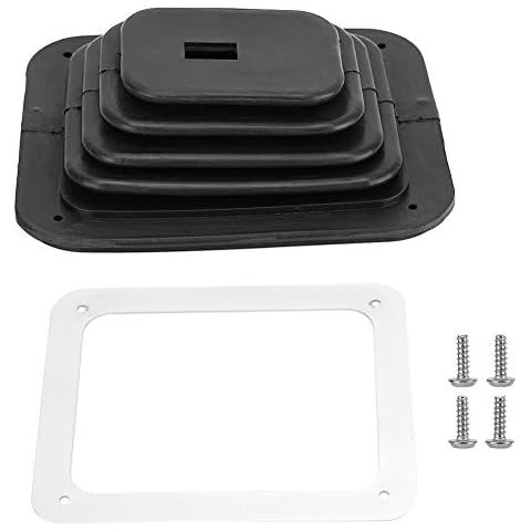 Aramox Gear Shift Boot, Rubber Car Gear Shift Dust Cover Shifter Boot Black Replacement for Cover