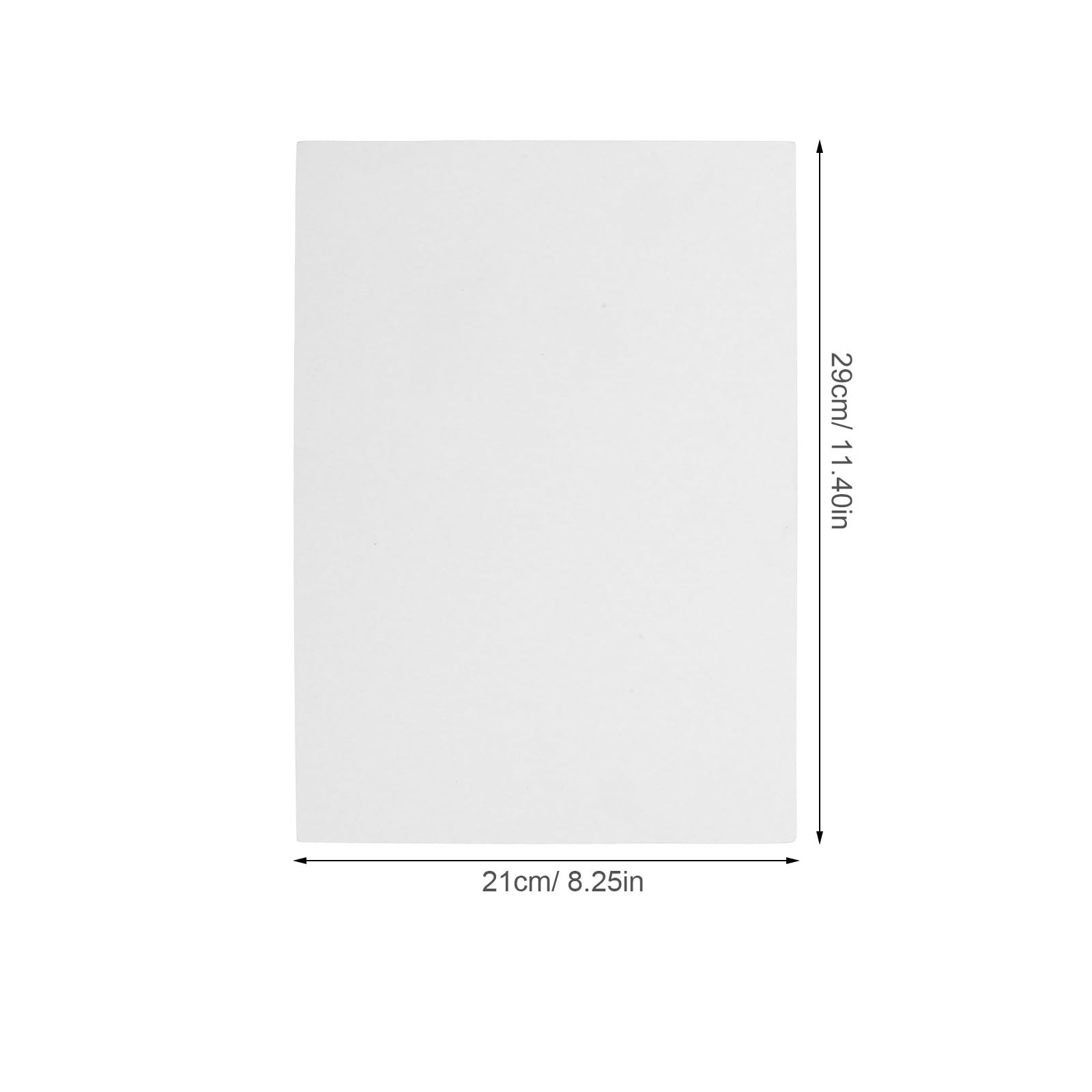 PRETYZOOM Feuilles de Carton Blanc 210x290 Mm 100pcs pour Pliage de T-Shirt Papier 250g