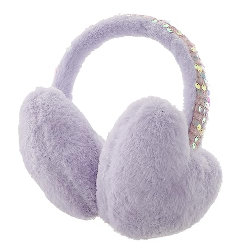 Cartoon Heart Shaped Earmuffs for Winter Men Women Boys and Girls Boys Girls Ear Muffs Plush Thermal Ear Warmers