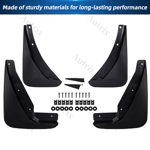 Image of Challenger Mud Flaps for 2015-2024 Dodge Challenger Splash Flaps Front & Rear Mud Guards Fender Accessories 4Pcs Matte Black