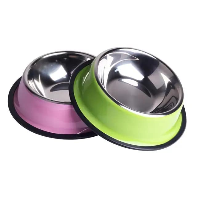 Stainless Steel Dog Bowls, Dog Feeding Bowls, Dog Plate Bowls with Non-Slip Rubber Bases, (Small to Medium) 2pcs (B0BTW6KB8Y) Amazon Price History, Amazon Price Tracker