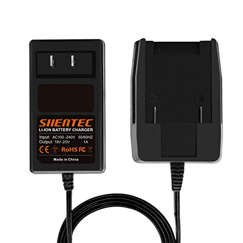Shentec 18V and 20V Lithium Charger Compatible with Worx WA3512 WA3520 WA3525 WA3512.1 Battery,Compatible with Worx Charger WA3742 WA3732 WA3847