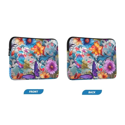 Funda floral colorida para laptop 13-14 pulgadas miniatura 2