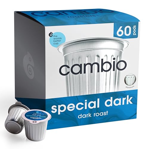 Cambio Roasters Special Dark Roast Organic Coffee Pods - The Only Organic Recyclable Aluminum Coffee...