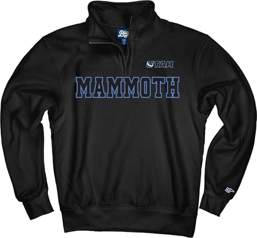 Blue 84 Utah Hockey Club NHL Officially Licensed Quarter Zip Sweatshirt Power Play, Large Team Color