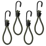Corda elastica con gancio in metallo: facile da installare, non richiede attrezzi, eccellente per ponti, spiagge e altri luoghi, corde elastiche con ganci per campeggio