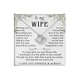 VIRAGIL Jewelry To My Wife - The Best Thing That Ever Happened To Me, collar de amor eterno, regalo para esposa, regalo para ella, regalos románticos, aniversario, Navidad, cumpleaños, San Valentín