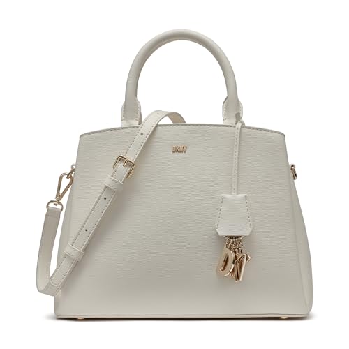 Image of DKNY Paige Medium Satchel Bag, Marshmallow