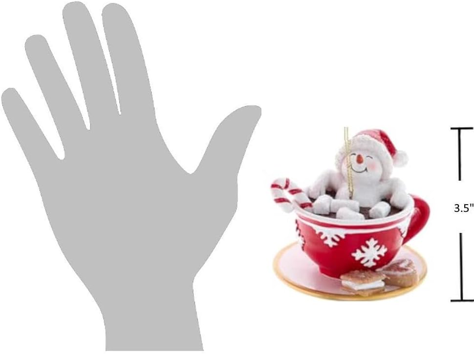The Bridge Collection Snowmen in Mugs of Hot Chocolate Ornaments image 3