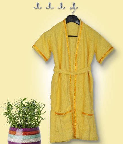 S Kumars Love Touch - Adult Bath Robe - Turquoise Blue - Age: 18 To 24 Years