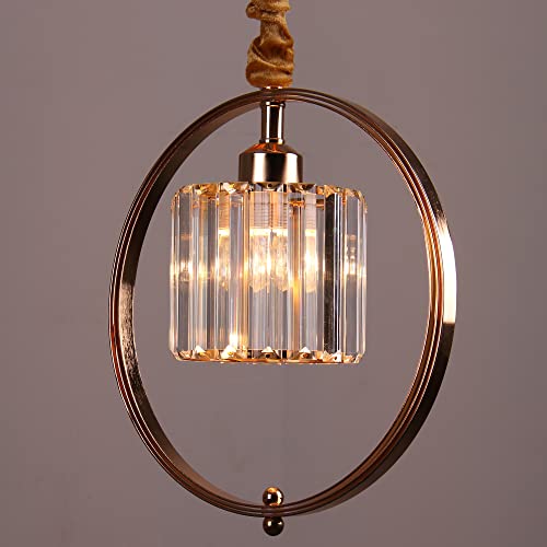 Frixchur Farmhouse Chandelier Crystal Pendant Light Adjustable Hanging Light Fixtures Orb Globe Chandeliers For Kitchen Island Dining Room Foyer Bedroom (Gold) #TOP5