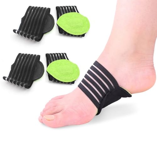 Voarge 2 Pairs Extra Thick Cushioned Compression Arch Support with More Padded Comfort for Plantar Fasciitis Fallen Arches Heel Spurs Flat and Achy Feet Problems