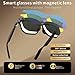 Imagen de Gafas Inteligentes Con IA: Con Gafas De Sol + Visión Nocturna Con Succión Magnética