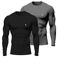 Kit 2 Camisa Térmica Masculina UV Segunda Pele Protação Solar 50+ Manga Longa Dry Fit