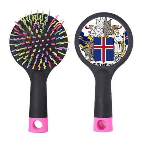 Cepillo para desenredar el pelo Islandia para el tocador y viaje 1
