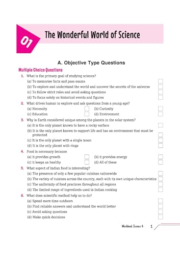 Image of Arihant Based On NCERT Textbook Science Workbook Curiosity Class 6 | With Activity Based Questions