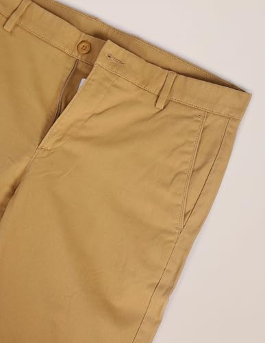 Image of U.S. Polo ASSN. Men's Regular Solid Textured Austin Trim Fit Mid Rise Casual Trousers