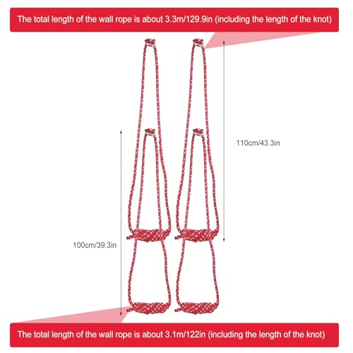 Sangle de yoga extensible en coton avec cordes murales pour Pilates - 5