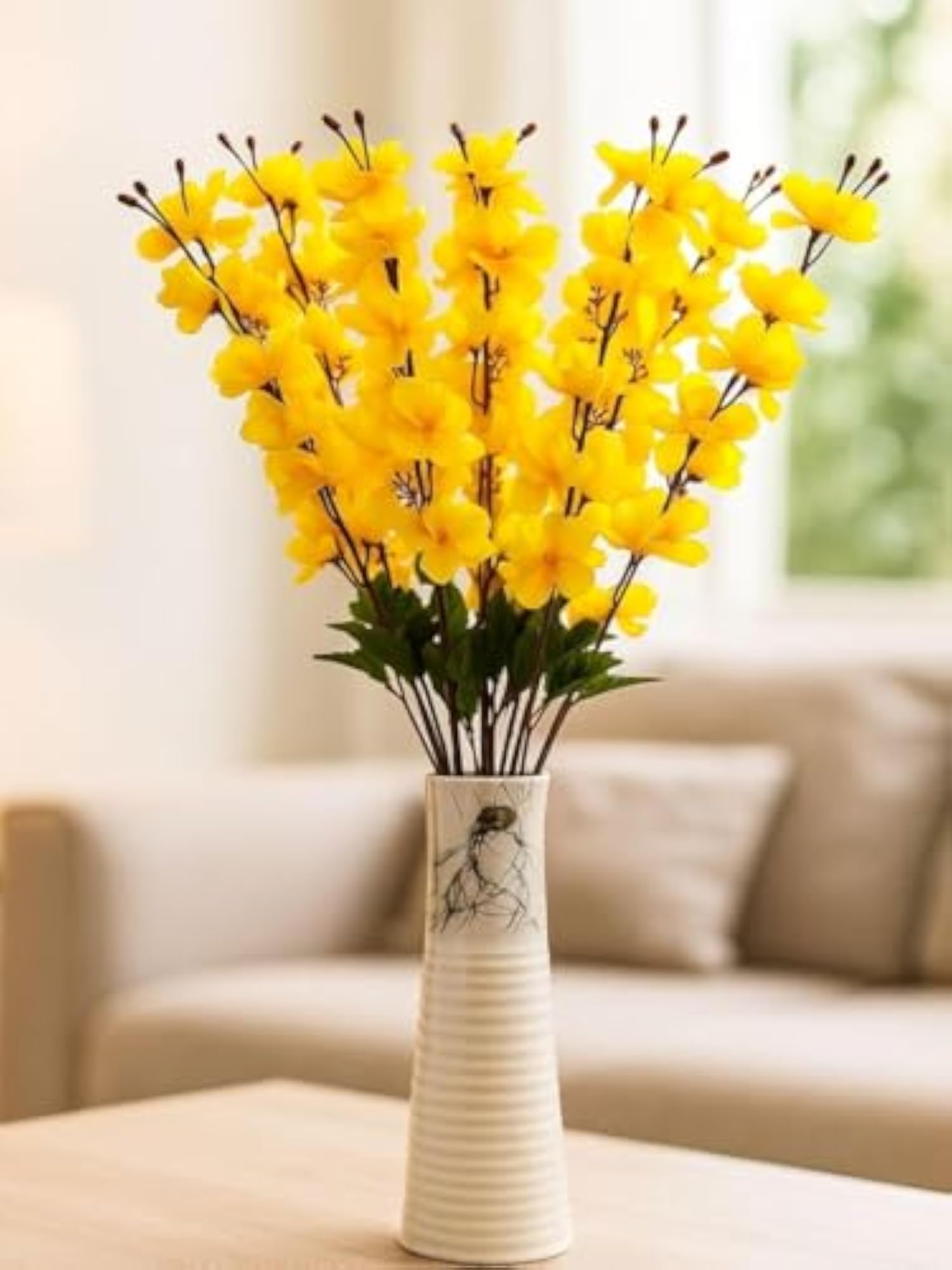 Artificial Cherry Blossom Flower Bunch for Home Decor
