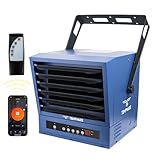 TEMPWARE 10000W Electric Garage Heater with WIFI Control, 240V Hardwired Digital Ceiling Mount Fan-Forced Shop Heater with Full-Function Remote and 12-Hour Timer, Ideal for Workshop Warehouse