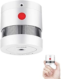 HEIMAN 10-YEAR Mini Smoke Alarm(Battery Included), CE Certified Smoke Detector, Independent Photoelectric Fire Detector with 3M Adhesive Tape-HS3SA (1 Pack)
