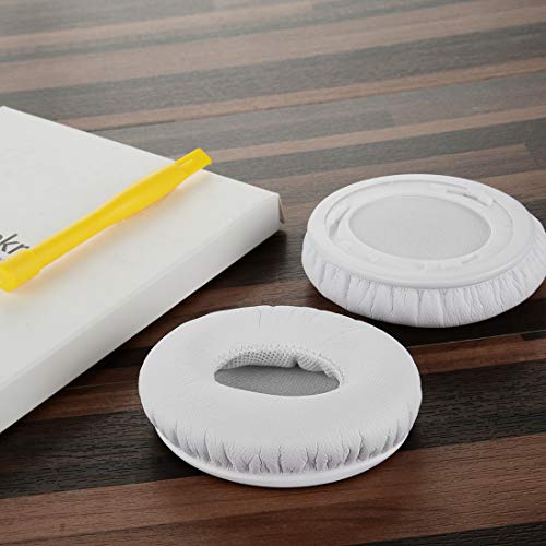 Almohadillas de repuesto Geekria compatibles con auriculares Beats Solo HD On-Ear, cojines de almohadilla para orejas, piezas de reparación (Blanco) miniatura 4