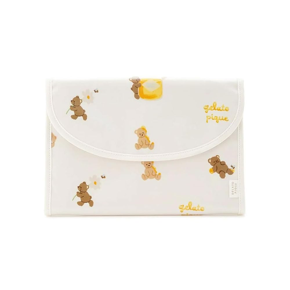 ジェラートピケ　母子手帳ケース　ベア柄 ONLINE限定】ベア母子手帳ケースL(母子手帳ケース)｜ルーム