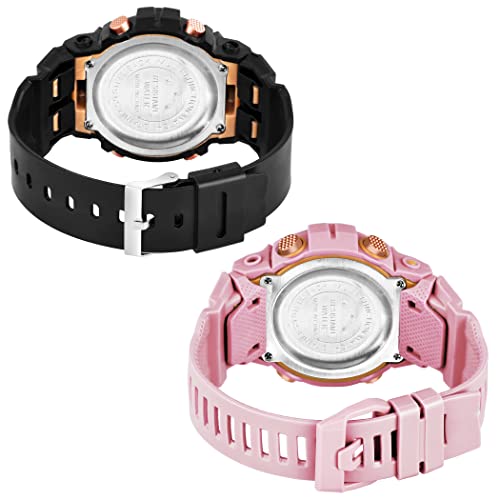Image of Digital Unisex Watch (Multicolour Dial Multi Colored Strap)