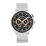 montre pierre cardin homme cuir Chronographe Sentinelle Noir Pierre Lannier Chronographe Sentinelle Noir