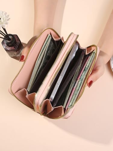 Womens Wristlet Wallet for Women Cute Credit Card Holder Wallet Ladies Clutch Long Purses4