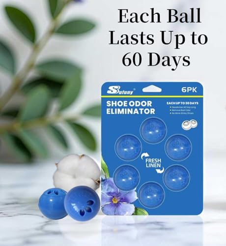 Sufuny Shoe Deodorizer Balls Sneaker Deodorizers Balls Odor Eliminating for Shoes 6 Packs (Royal Blue) by Sufuny - Image 2