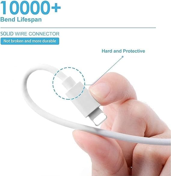 Image of THE BATTERY STORE Orignal 20W Fast Charging Cable for iPhone 11, 12, 14 Series | 11, 11 Pro, 11 Pro max| 12,12 Mini, 12 Pro,12 Pro Max|,13 Mini,13 Pro Max| 14, 14 Plus,14 Pro Max (Only Cable (BB94)