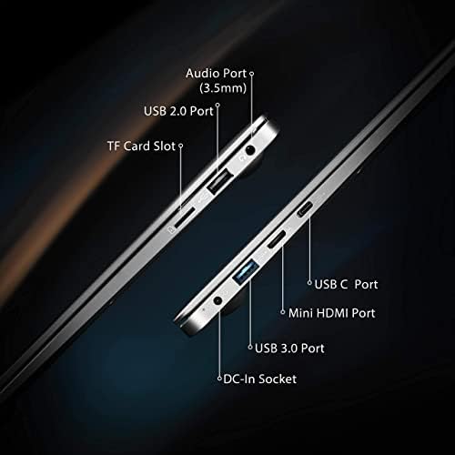 LincPlus 14 inch Laptop Intel Celeron N3350 4GB RAM 64GB eMMC Storage Windows 10 Home in S Mode Computer Full HD 1080P Fanless Quiet Mini Metal Netbook,Support 128GB TF Cardand 1TB SSD Expansion