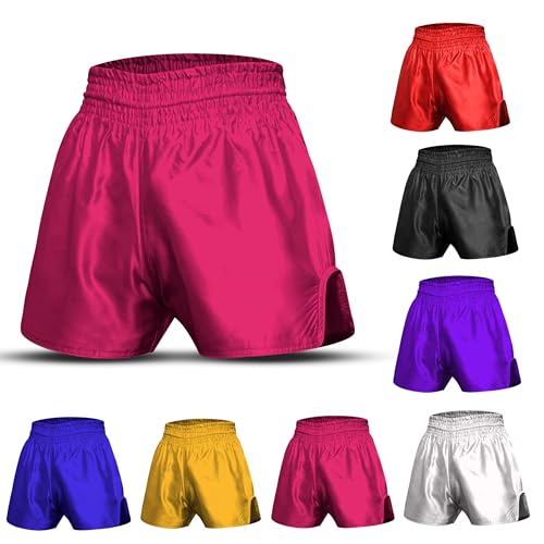 BJJ Shorts for Men – MMA Fight Shorts, No Gi, Jiu Jitsu, Grappling, Boxing, Kickboxing, Cage Fighting, UFC Training Shorts (US, Alpha, Large, Regular, Regular, Standard, Pink)