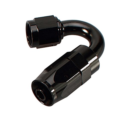 AC PERFORMANCE Black Aluminum 150 Degree -16 AN Female to AN16 Swivel Seal Hose End Oil Fuel Line Fitting, AN16 1-5 16 x 12 Thread Reusable Equal Tubing Adapter