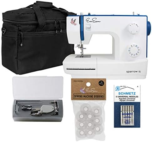 EverSewn Sparrow 15 โ 32 Stitch Mechanical Sewing Machine with Quilting Bundle