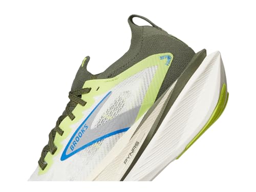 Image of Brooks Men's Hyperion Max 3 Blanc /Acid Lime /Blue 9 Medium