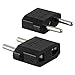 Produktbild Alecony 1/10 PCS US/AU Reiseadapter Stecker to EU Travel Plug AC Adapter,USA China Kanada Steckdose US zu EU Europe, US zum EU-Konverter Spielraum Aufladen Einheit Wechselstrom Stecker Adapter (A)