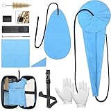Saxophone Cleaning kit with Case for Alto Tenor Clarinet Flute and other Wind & Woodwind Struments Including Sax Cleaning Cloth(4pcs),Mouthpiece Brush,Thumb Rest Cushion Reed Case