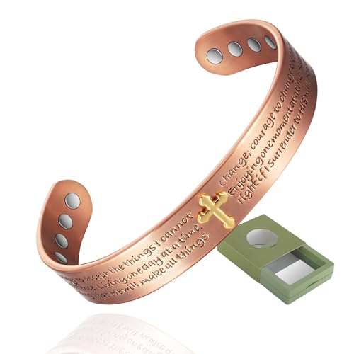 Bracelet en cuivre magnétique YINOX contre la fatigue du poignet 16,5 cm
