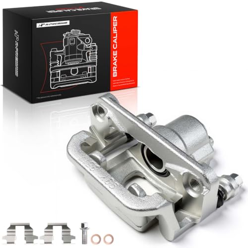 Image of A-Premium Brake Caliper Assembly Compatible with Altima 2002-2006 2013-2018 Maxima 2003-2007 2019 Rear Passenger Side | Compatible with Select Nissan Models - Altima 2002-2006 2013-2018 Maxima 2003-2007 2019 - Rear Passenger Side