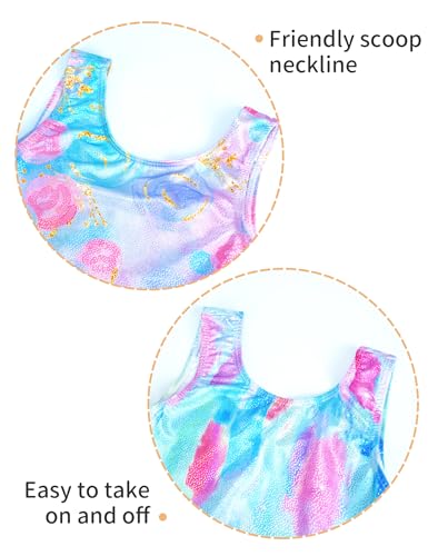 Image of 2 Pack Leotard for Girls Gymnastics Sparkly Sleeveless Unitards