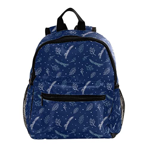 Sac à dos pour garçons filles motif flocon de neige bleu petit sac enfant 30cm