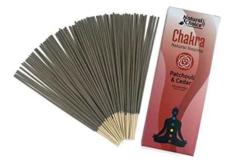 Natural Choice Chakra Incense Patchouli & Cedar Root/Muladhara Chakra 80 Incense Sticks #TOP7