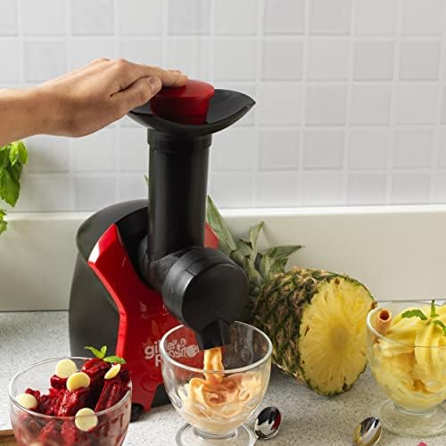 Giles & Posner EK4002V2 Frozen Dessert Maker, 250 W, Healthy Alternative to Ice-Cream, Sorbet & Iced Dessert Maker, Quick & Easy to Use, Removable Plate, Create Delicious & Healthy Desserts
