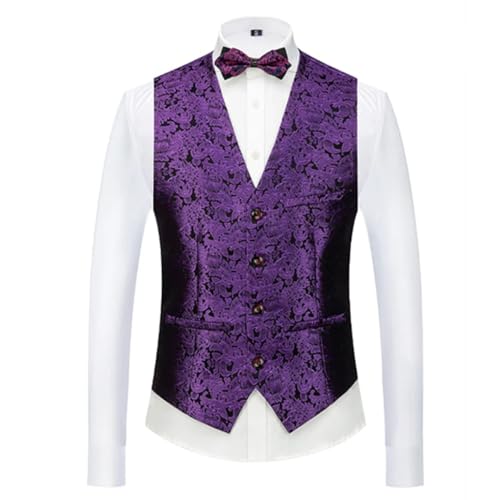 Men’S V-Neck Suit Vest Single Breasted Sleeveless Slim Fit Jacket For Wedding Party Business Waistcoat2
