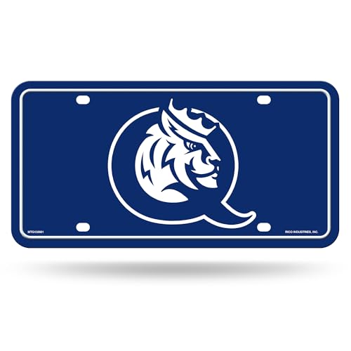Rico Industries NCAA Queens Charlotte Royals Metal Auto Tag 6" x 12" - Great for Truck/Car/SUV