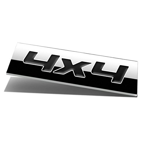 Image of Black Letter inch4X4 inch Logo Metal Decal Emblem